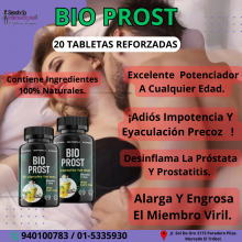 BIO PROST AUMENTA EL TAMAÑO DEL PENE - SEXSHOP PLAZA NORTE.